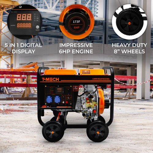 Portable diesel generator - portable, open
